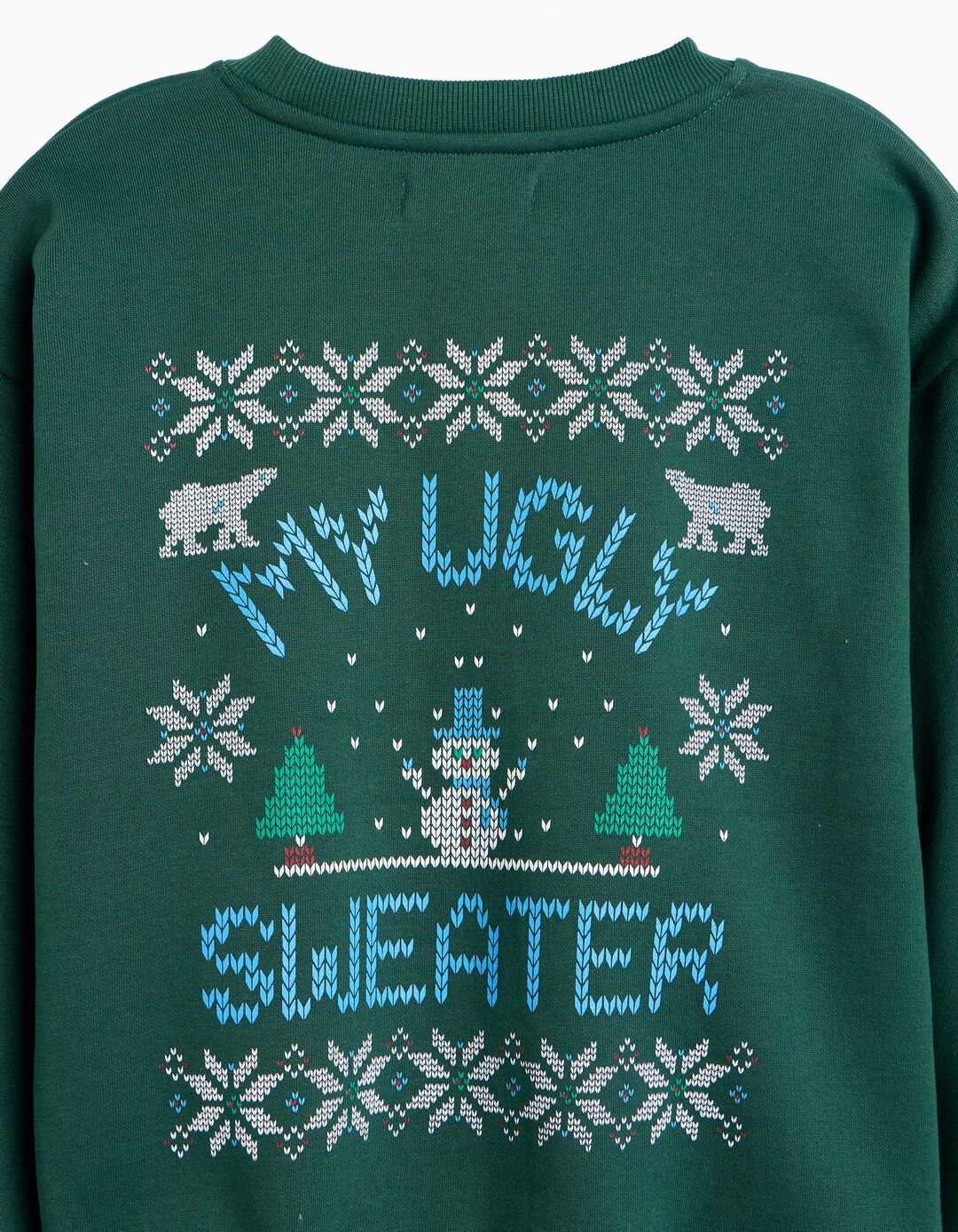 Sweatshirt Cardada, Menino, Verde Escuro