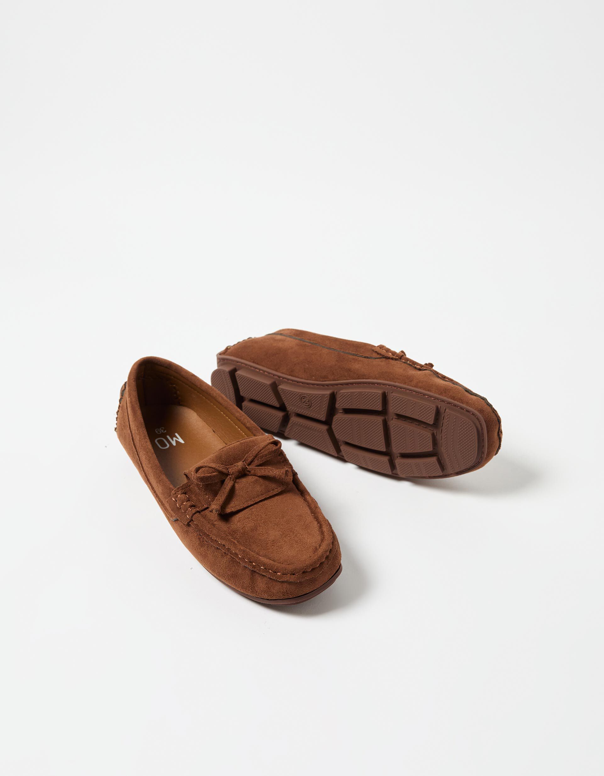 Comprar Online Mocassins Efeito Camur&ccedil;a, Mulher, Bege 