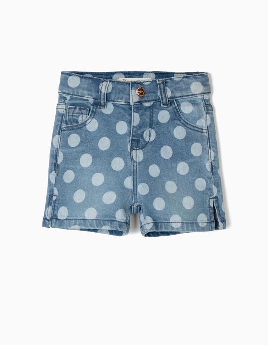 Cal&ccedil;&otilde;es de Ganga para Beb&eacute; Menina Pintas, Azul