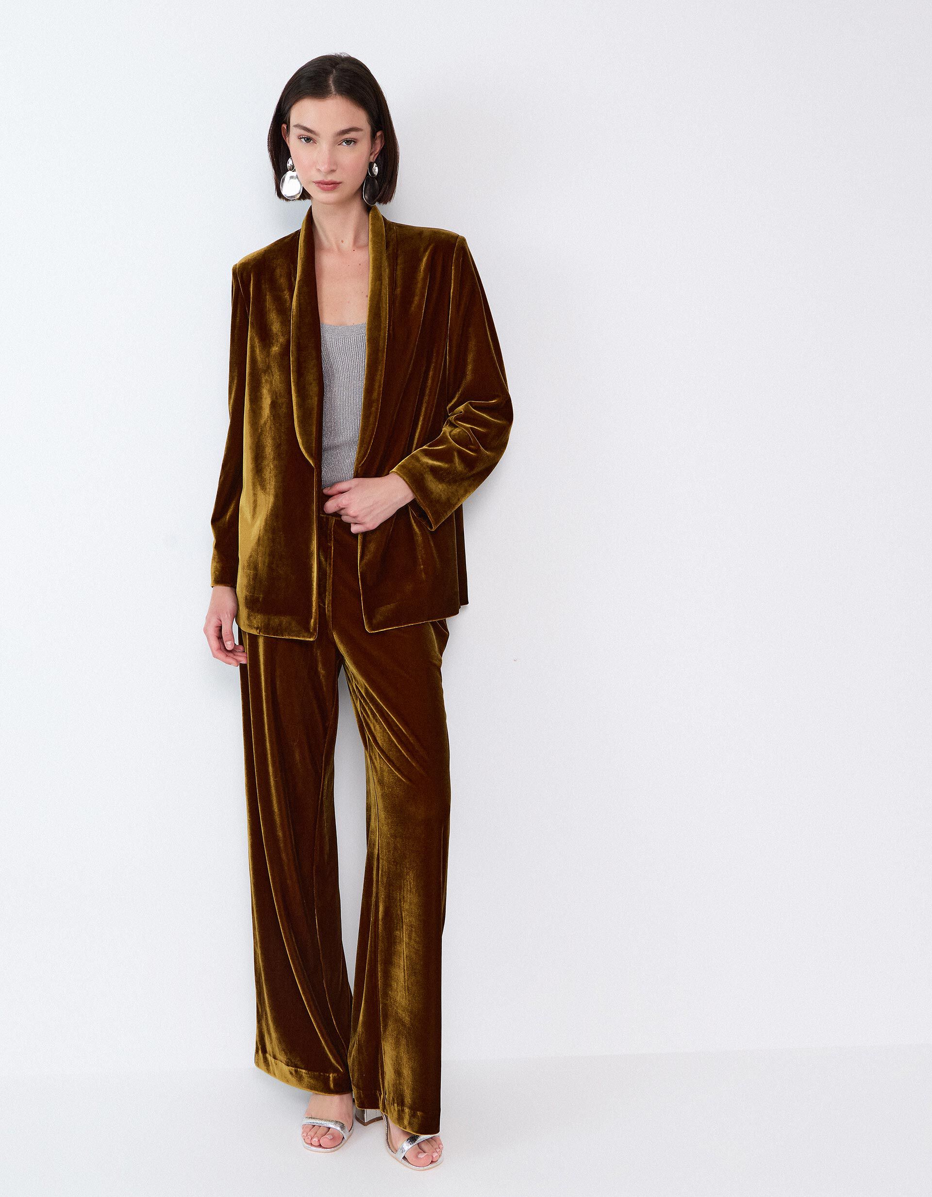 Comprar Online Cal&ccedil;as Aveludadas, Mulher, Dourado