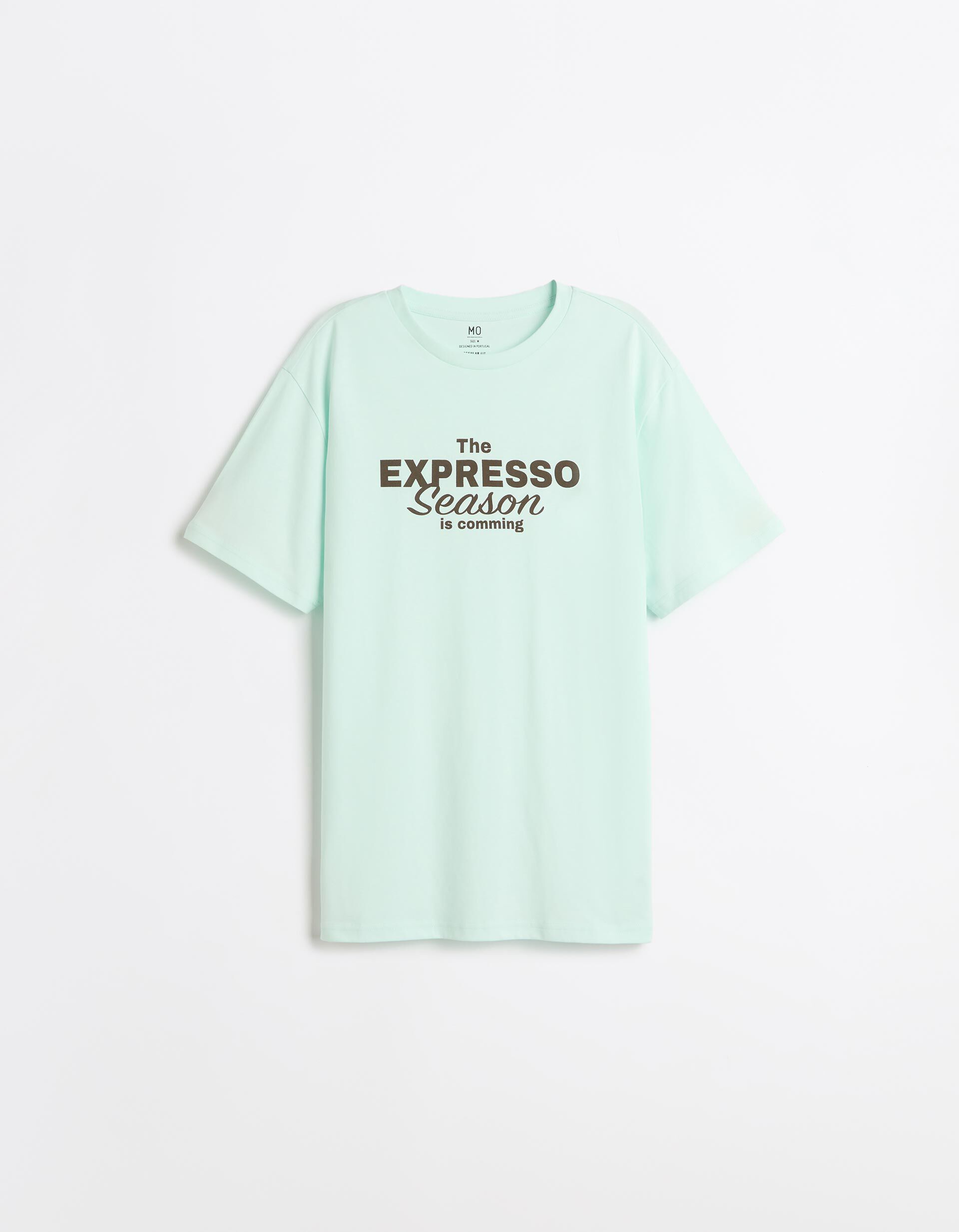 Comprar Online T-shirt Jersey Estampada, Homem, Azul Claro