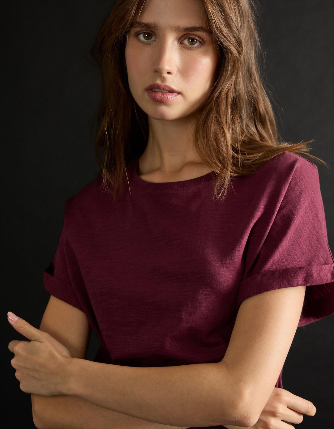 T-shirt, Mulher, Roxo 