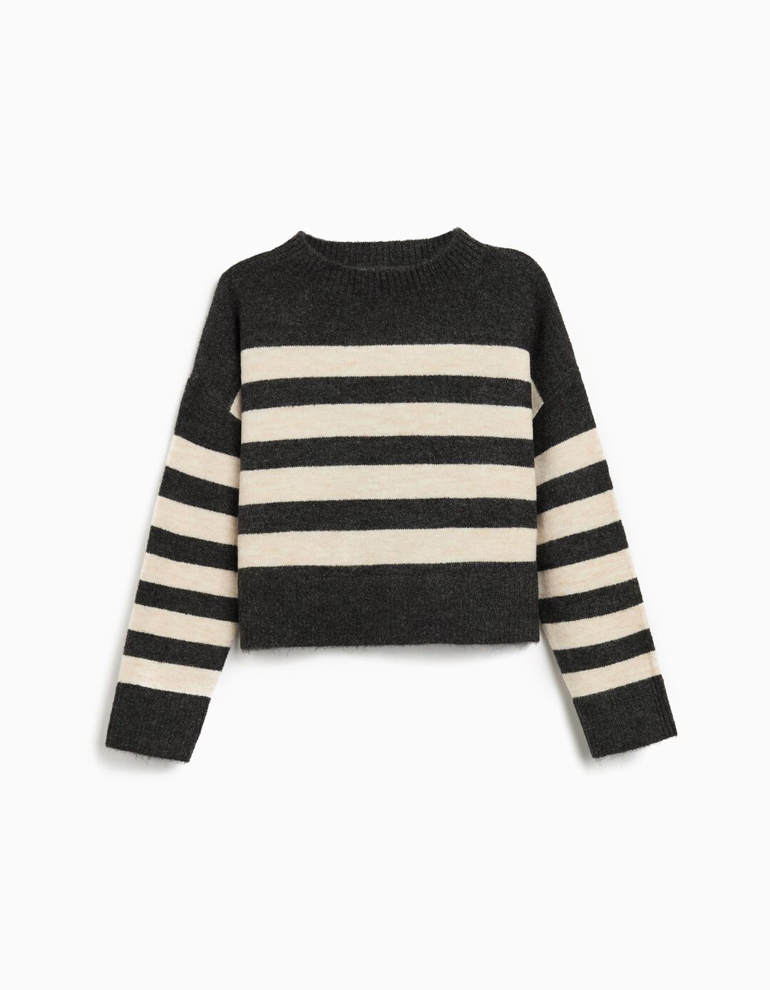 Camisola de Malha, Menina, Cinzento Escuro