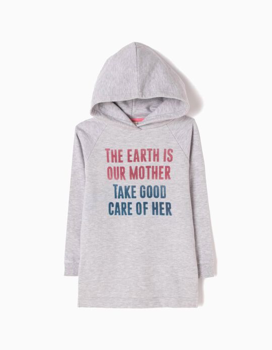 Fleece Hooded Dress, Mother Earth