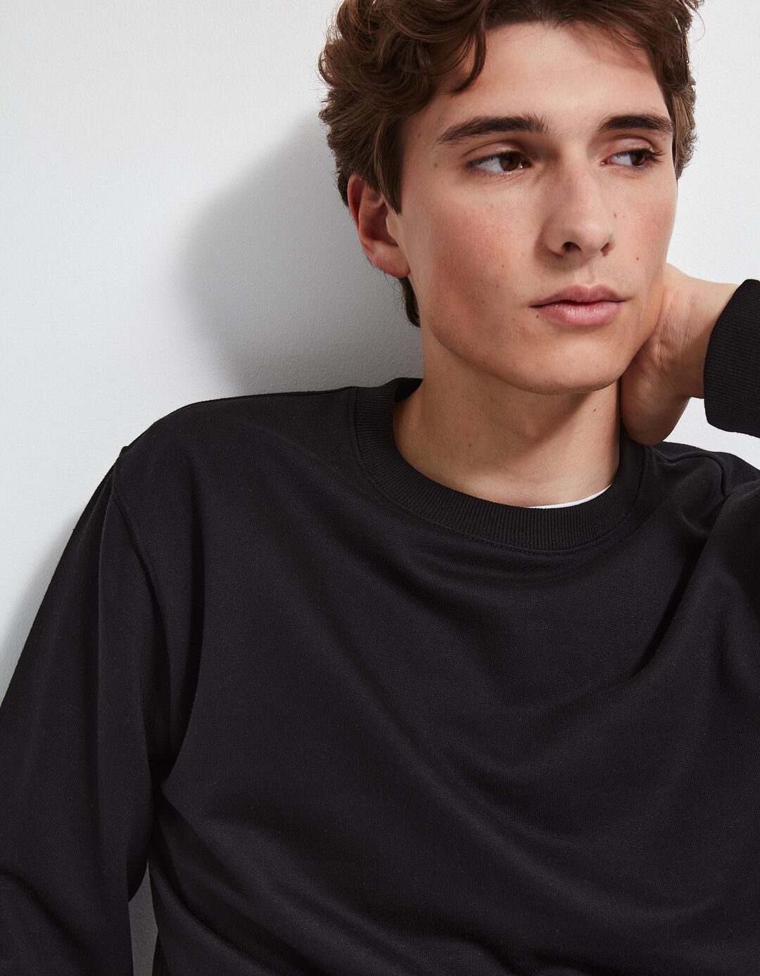 Sweatshirt de Felpa, Homem, Preto