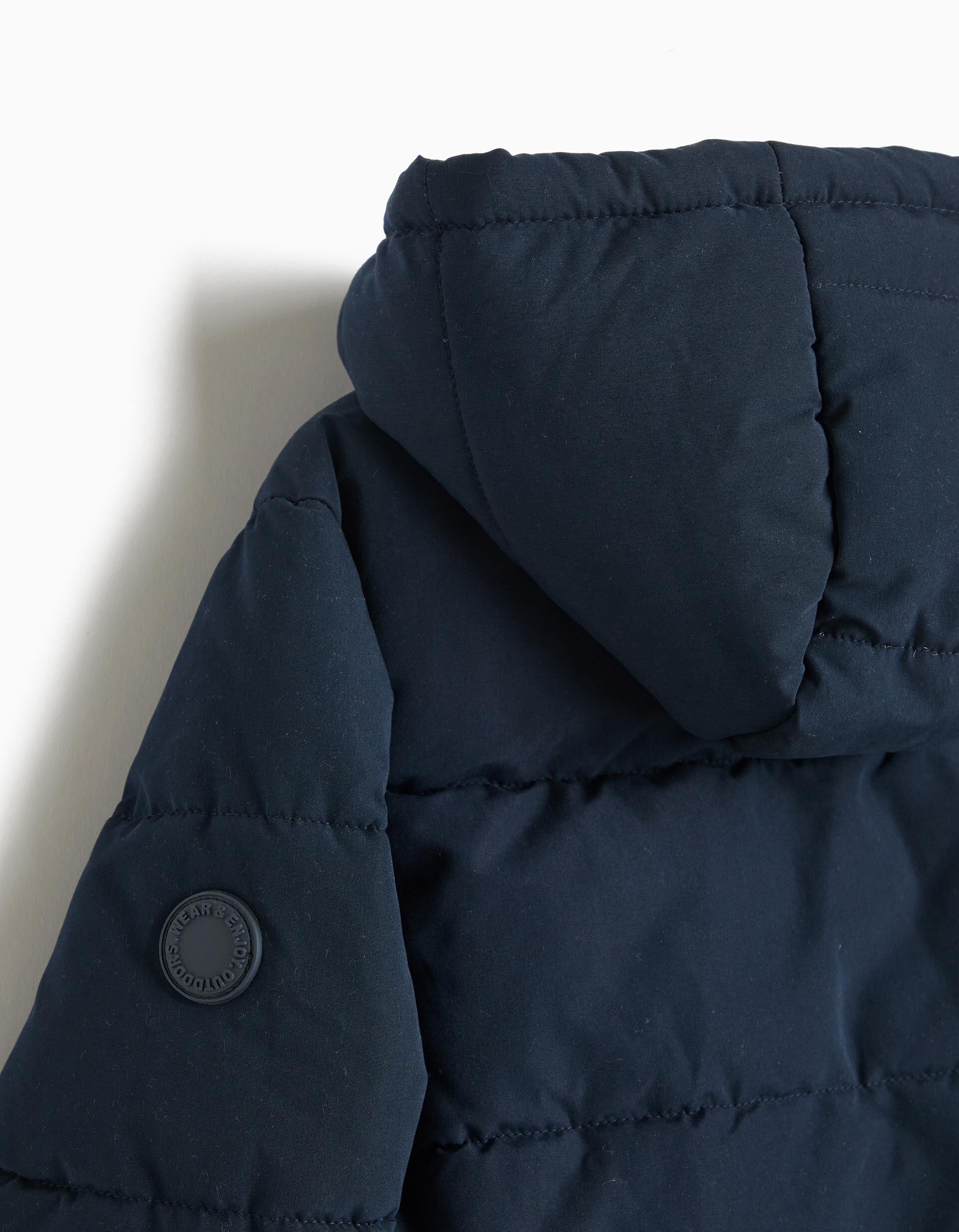 Comprar Online Casaco Acolchoado Com Capuz, Menino, Azul Escuro