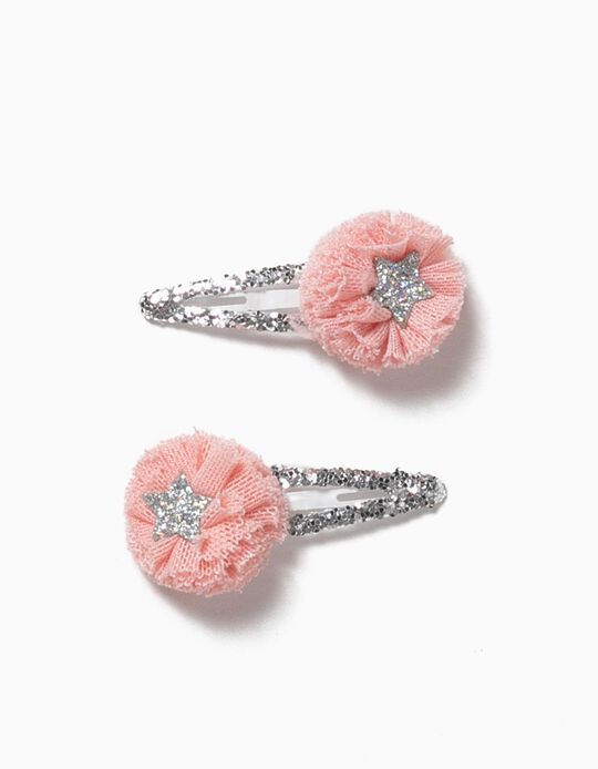 Pack of 2 Clips, Glitter