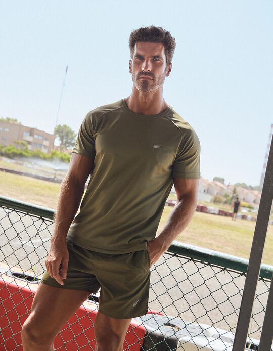 Comprar Online T-shirt de Desporto, Homem, Verde Escuro