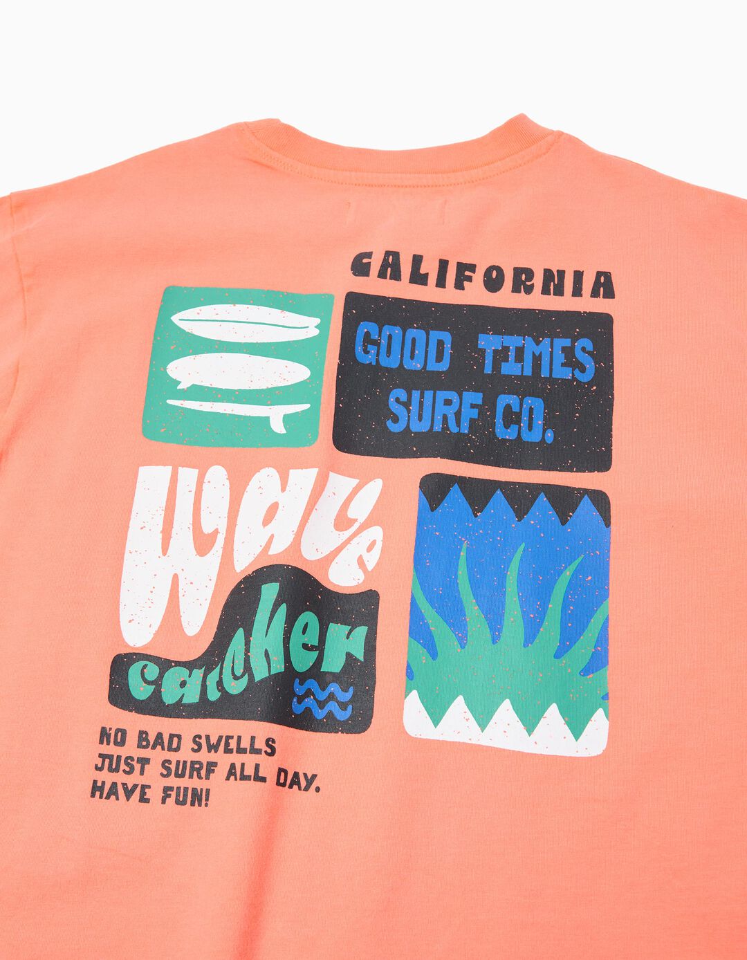 T-shirt Estampada, Menino, Laranja