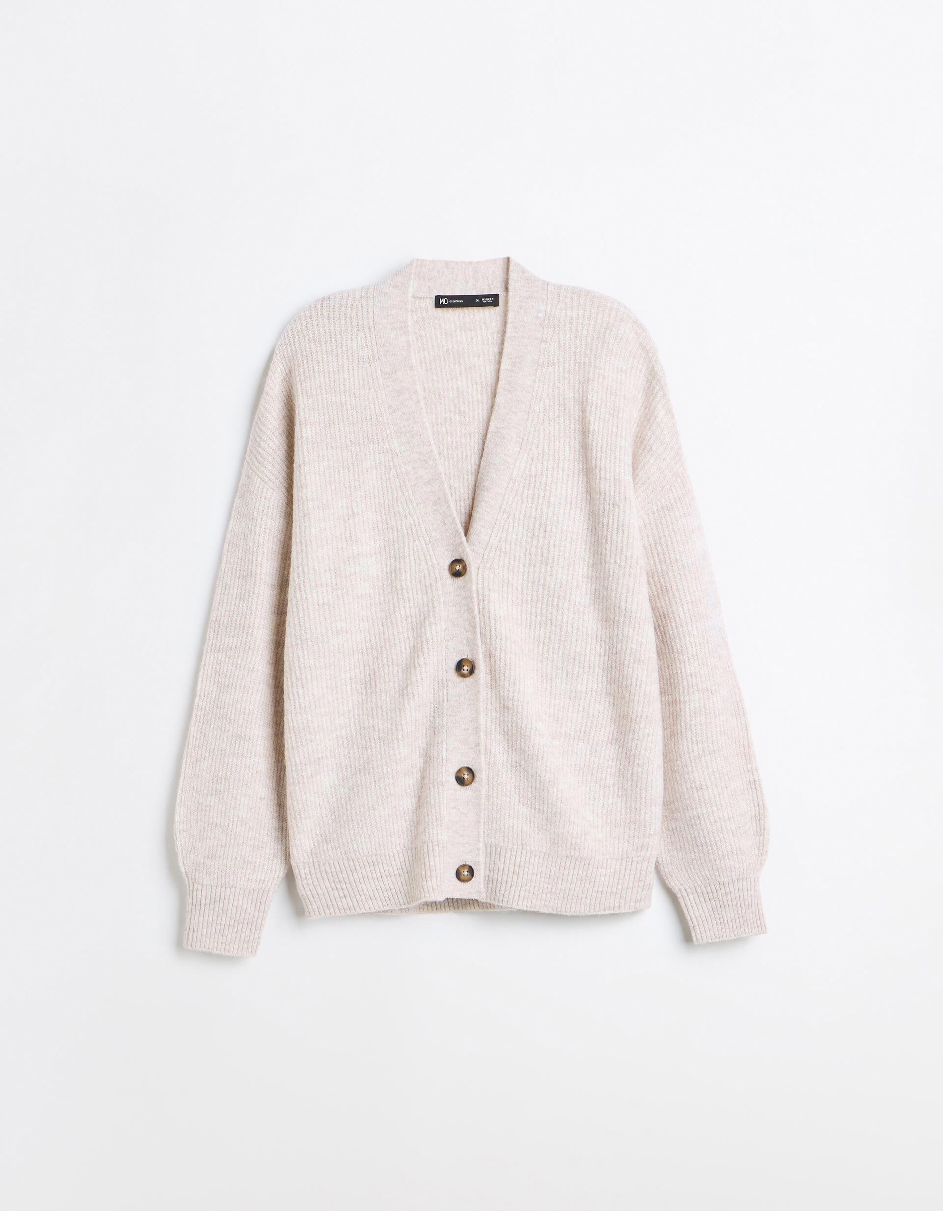 Comprar Online Casaco De Malha, Mulher, Bege Claro