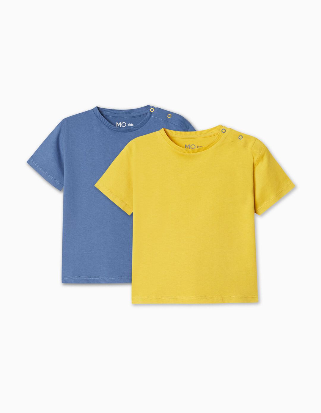 Pack 2 T-shirts Premium, Bebé Menino, Azul/Amarelo