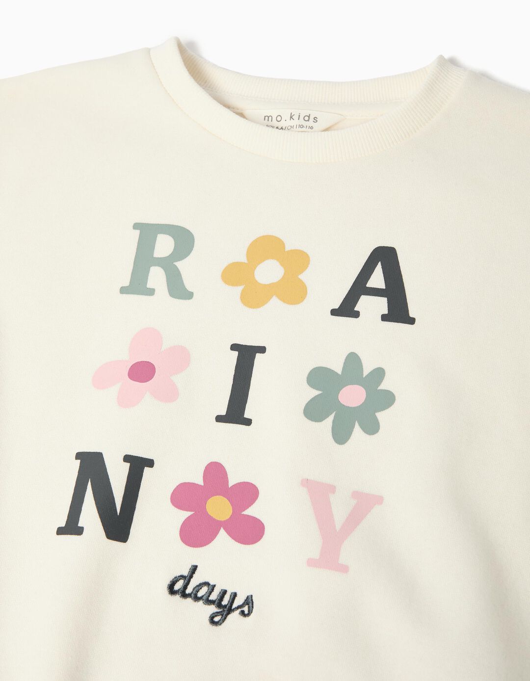 Sweatshirt de Felpa, Menina, Cru
