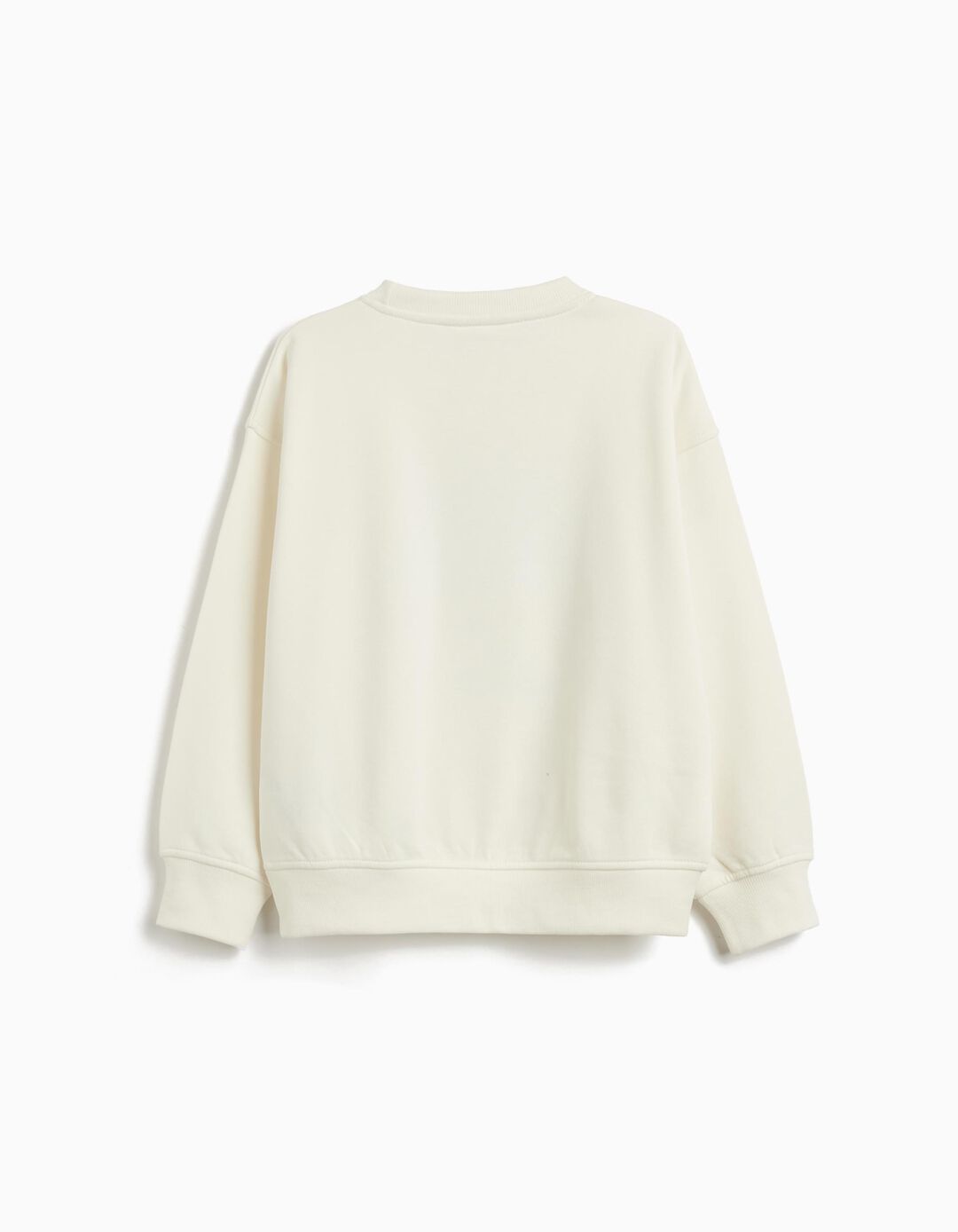 Sweatshirt de Felpa, Menina, Branco