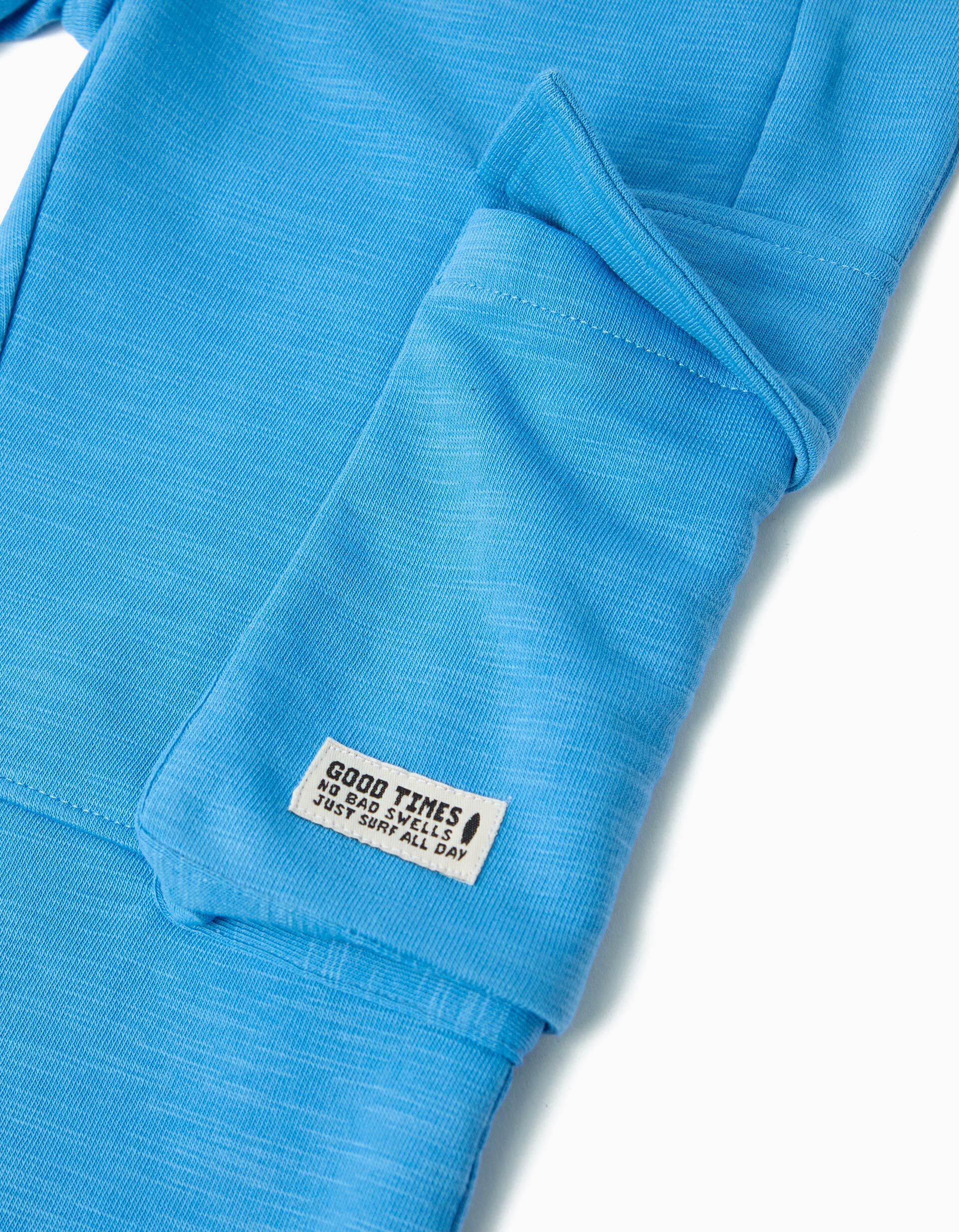 Comprar Online Cal&ccedil;as de Felpa, Menino, Azul Claro