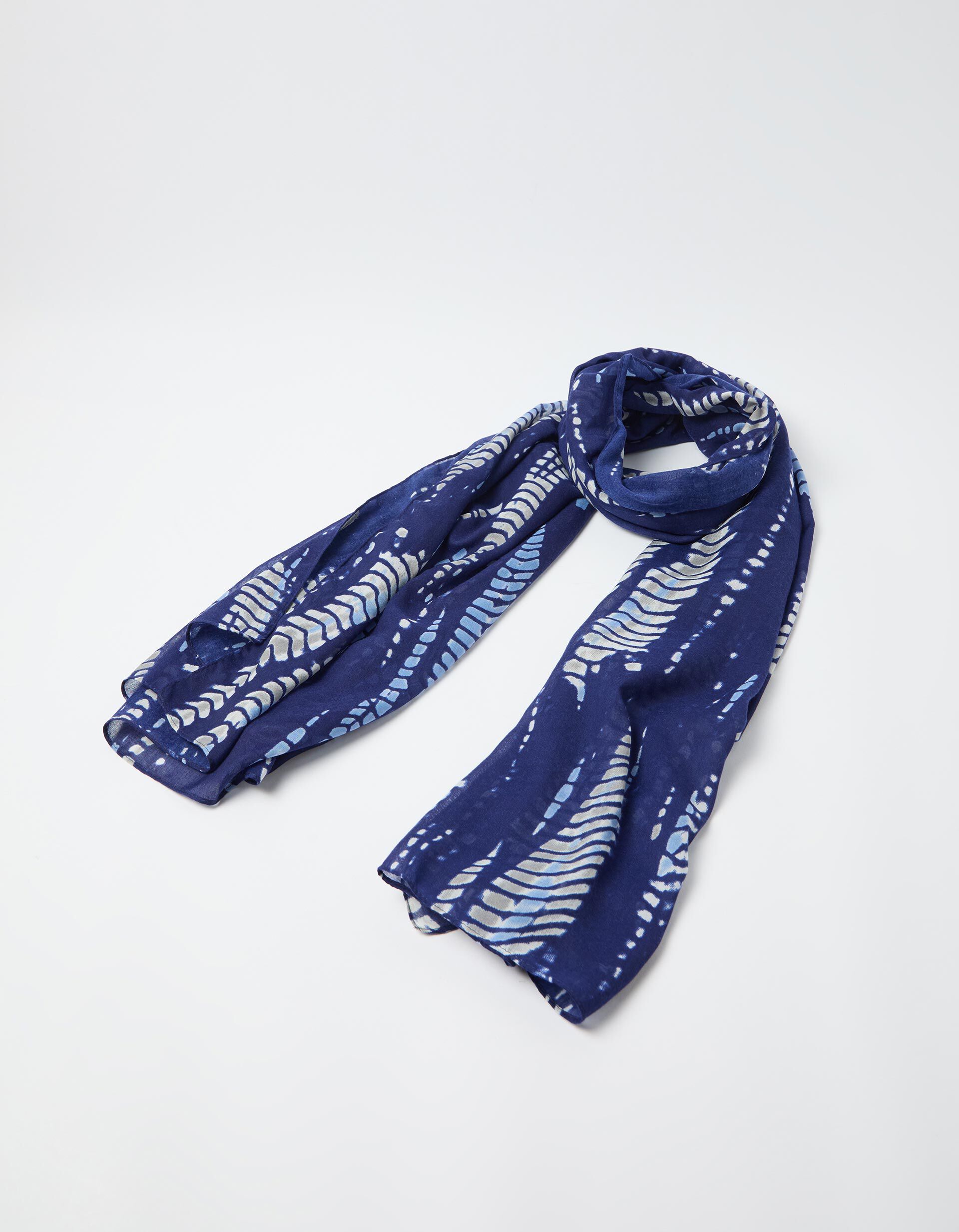 Comprar Online Cachecol Estampado, Mulher, Azul