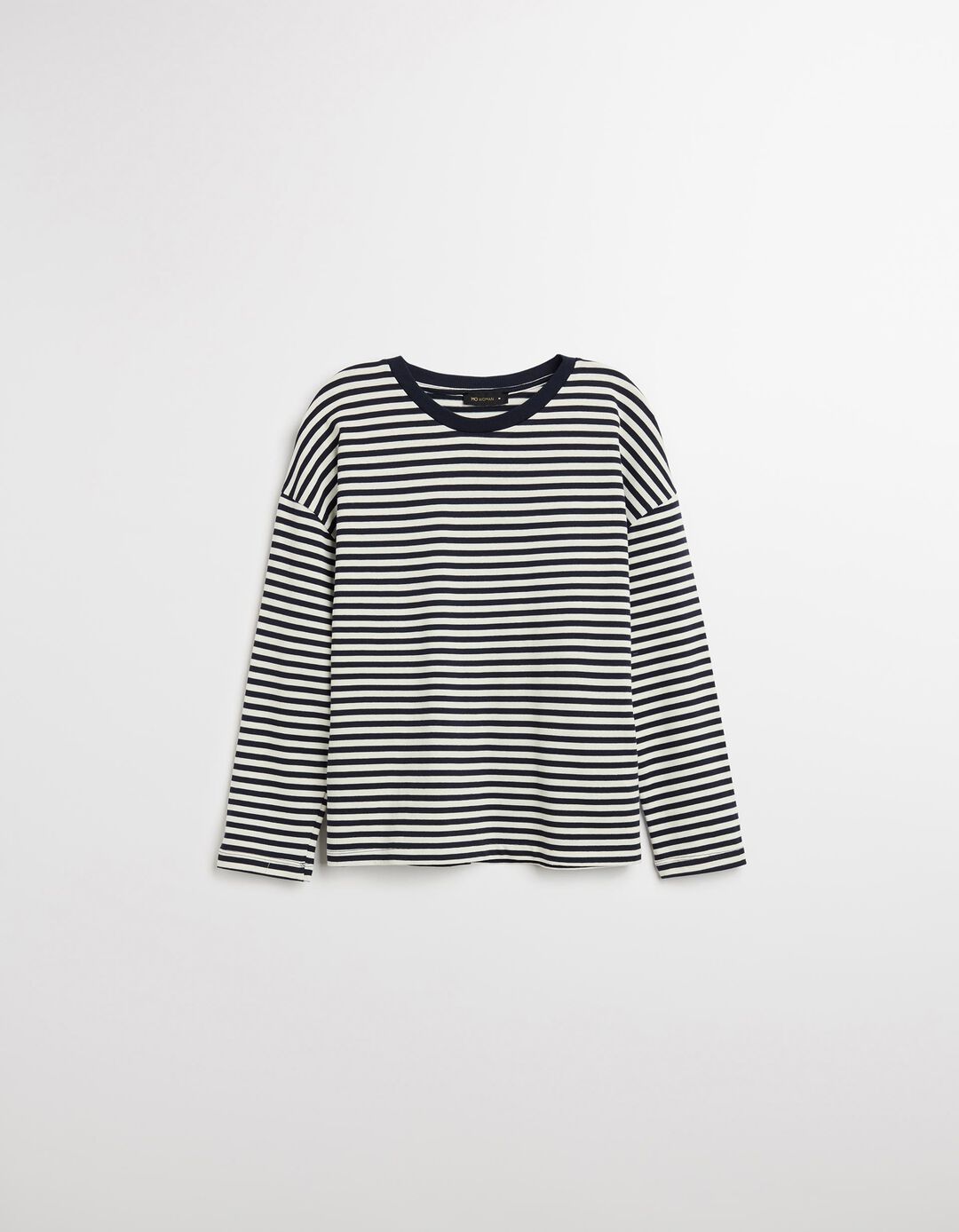 Camisola Riscas, Mulher, Azul Escuro