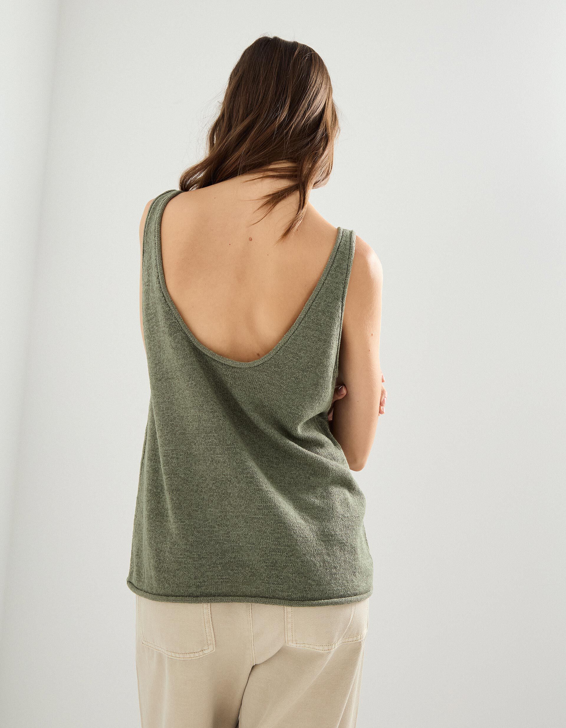 Comprar Online Top de Malha, Mulher, Verde Claro 
