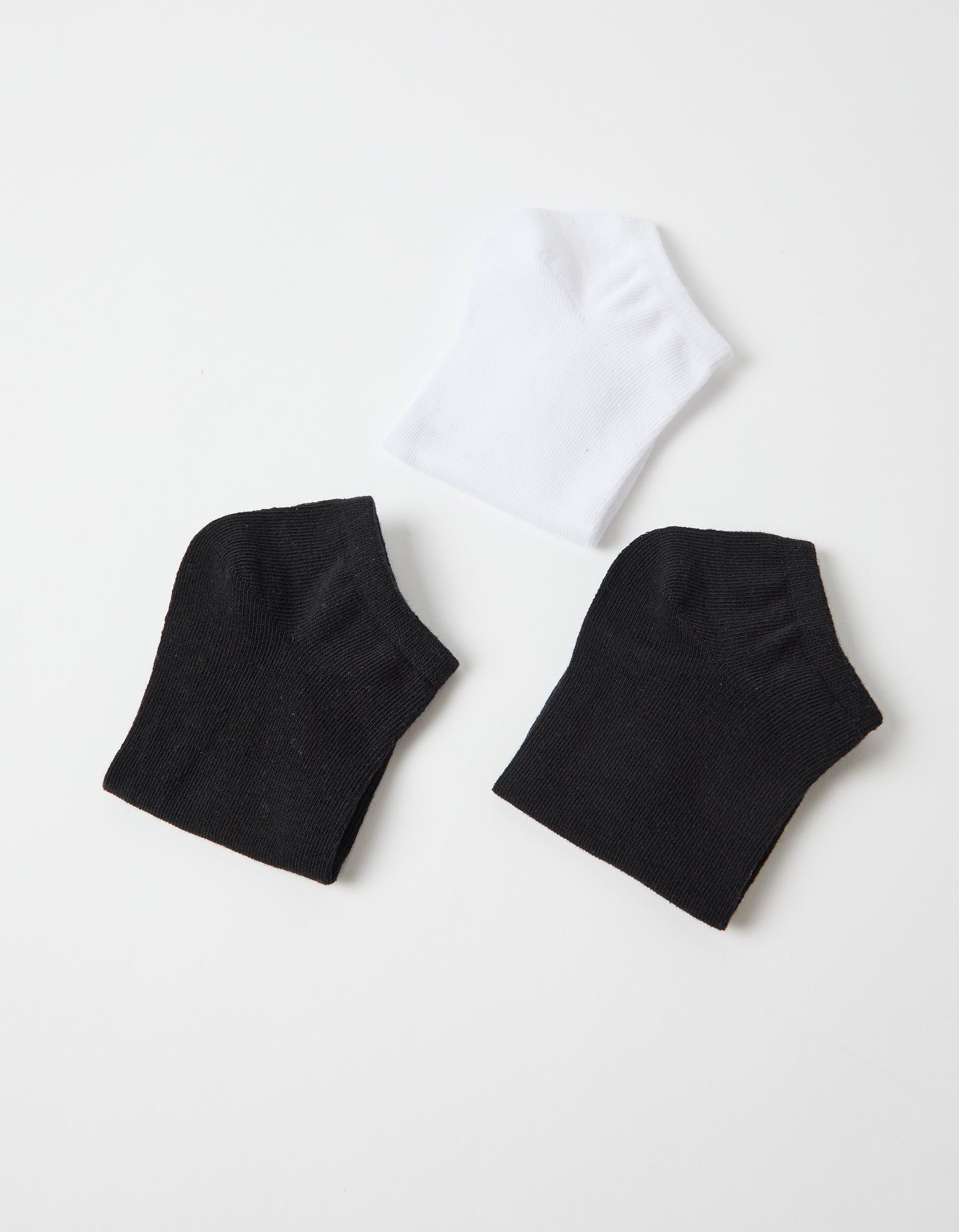 Comprar Online Pack 3 Pares de Meias Tornozelo, Mulher, Preto