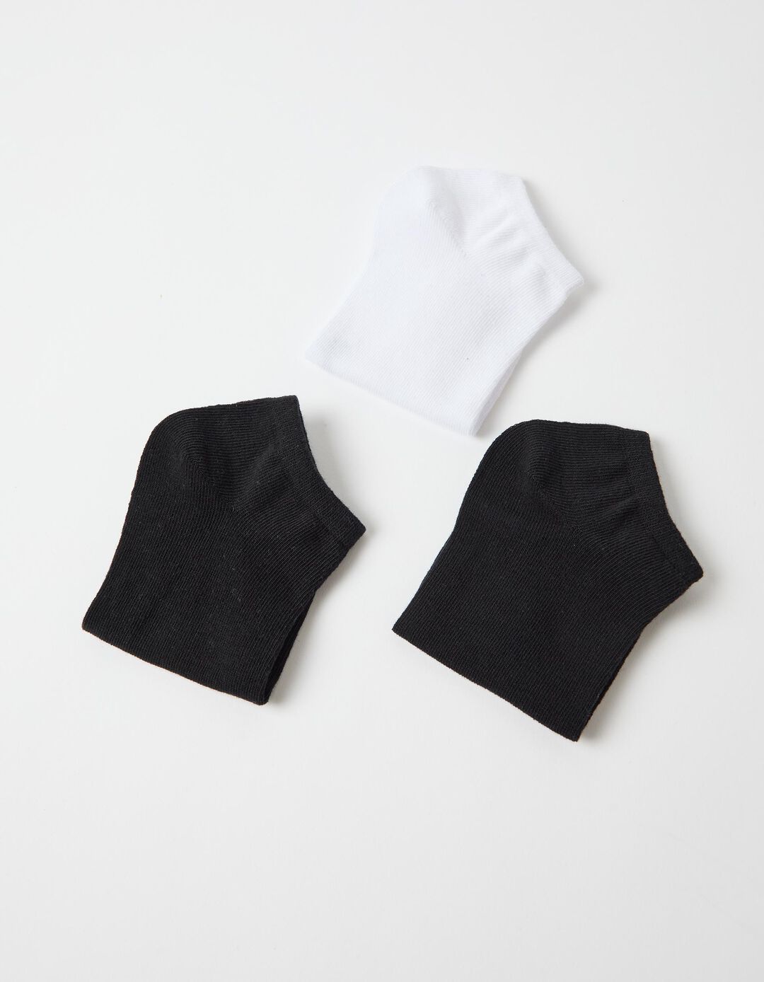 Pack 3 Pares de Meias Tornozelo, Mulher, Preto