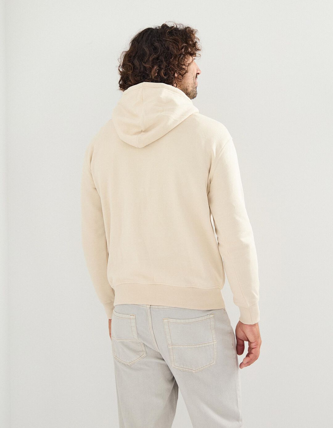 Sweatshirt Felpa com Capuz, Homem, Cinzento Claro