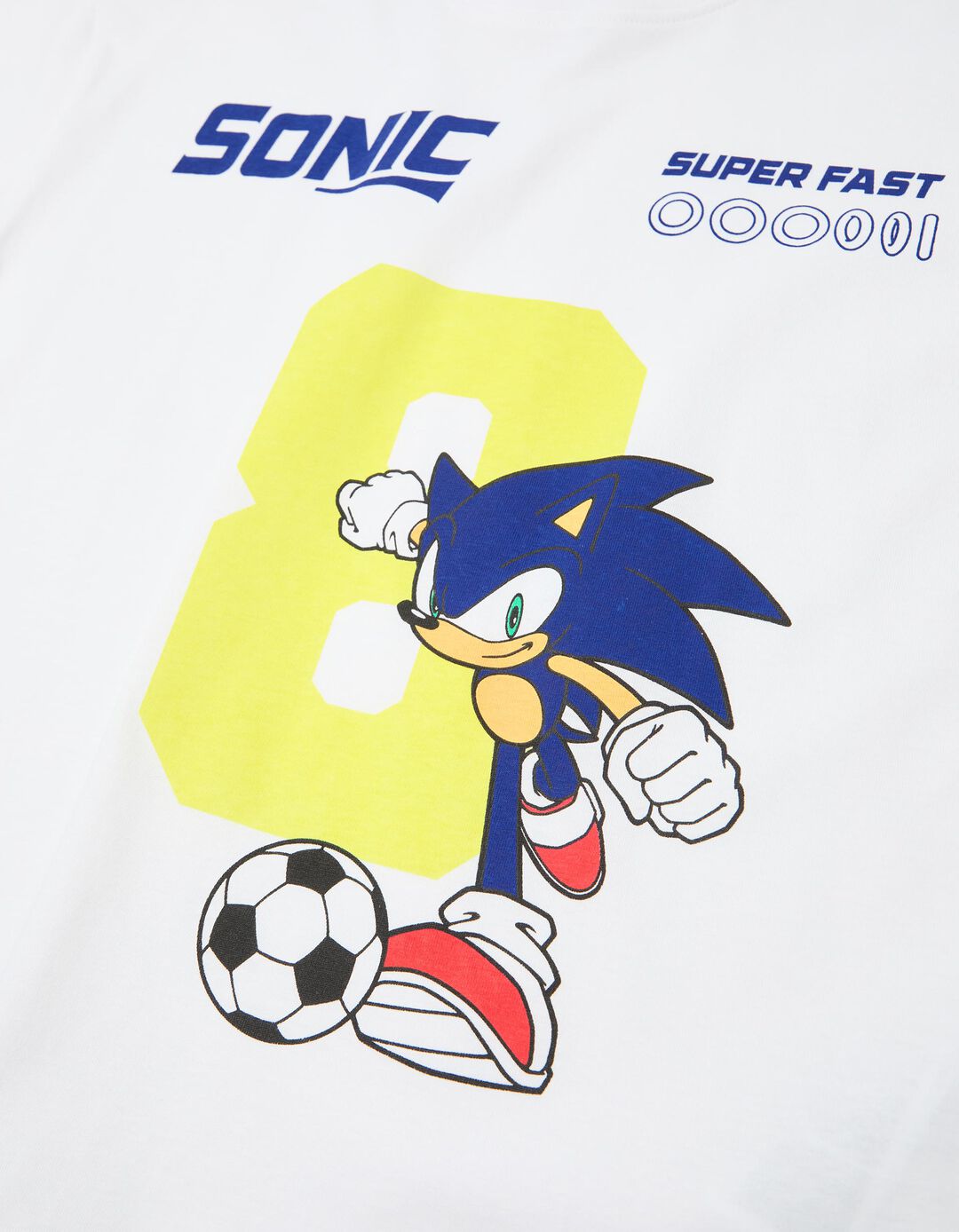T-shirt 'Sonic', Menino, Branco