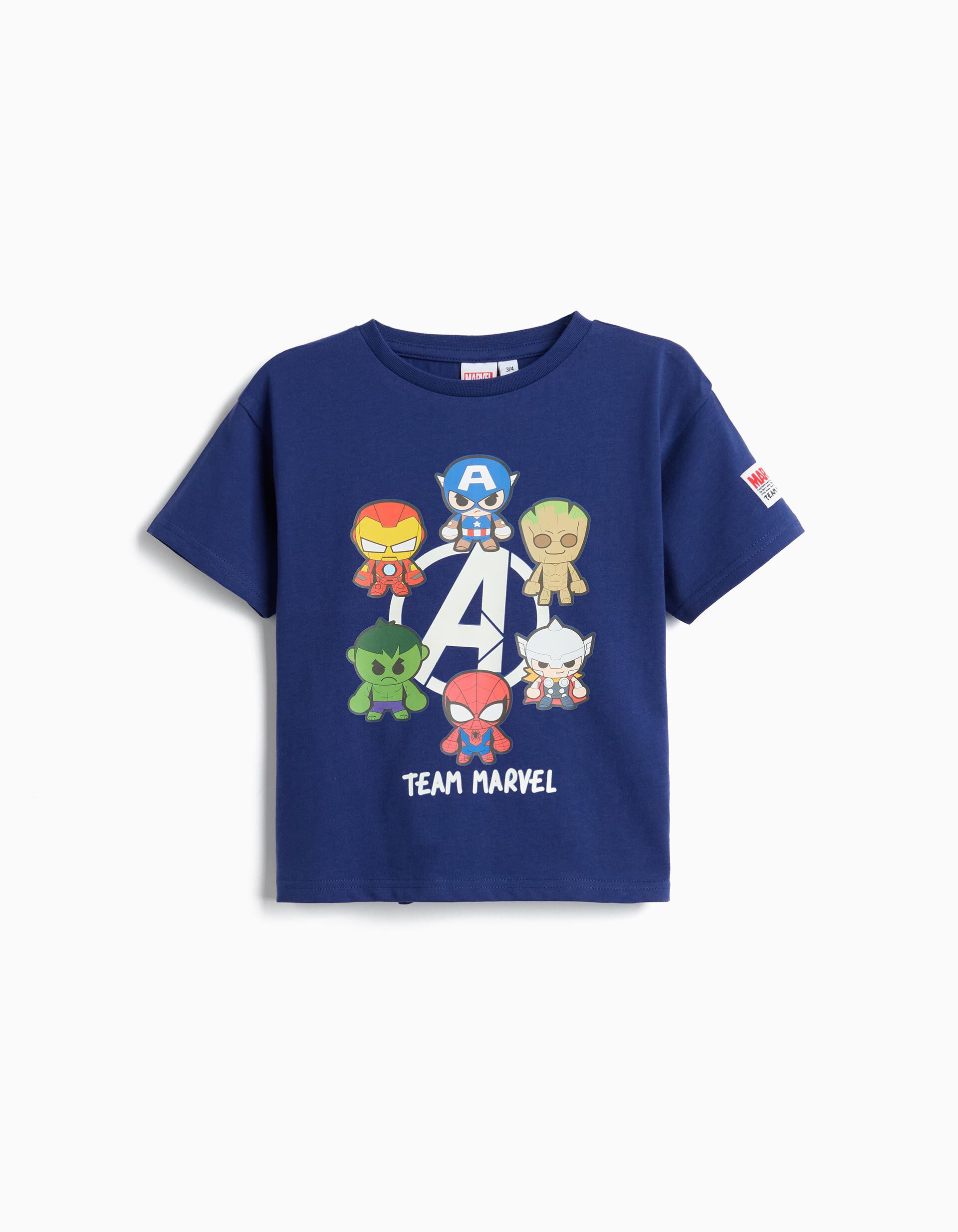 Comprar Online T-shirt 'Marvel', Menino, Azul Escuro
