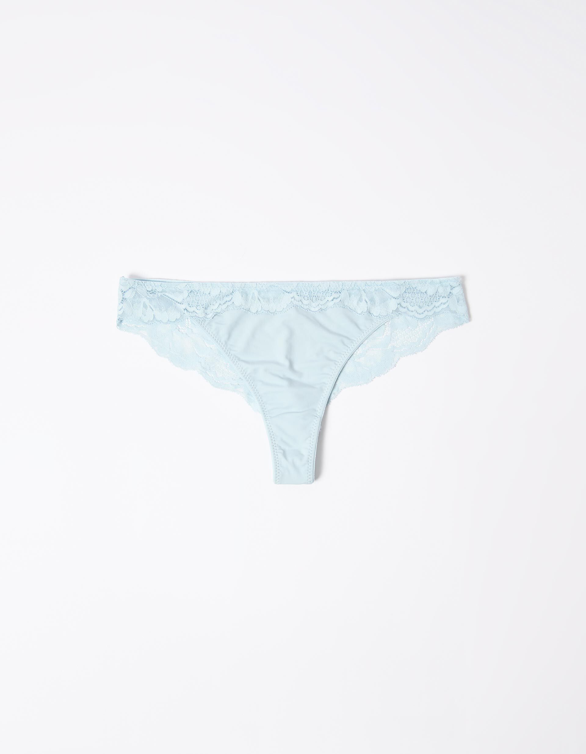 Comprar Online Cuecas com Renda, Mulher, Azul Claro