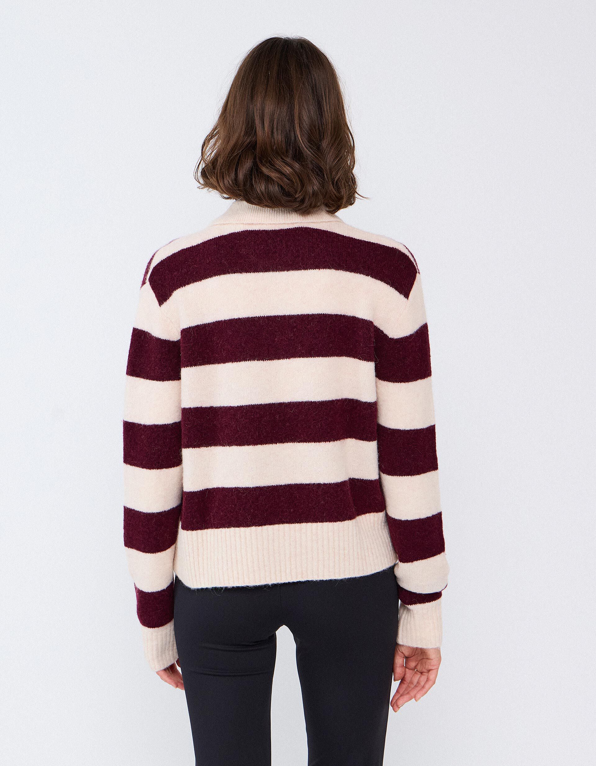 Comprar Online Polo Em Mistura De L&atilde; E Alpaca, Mulher, Vermelho Escuro