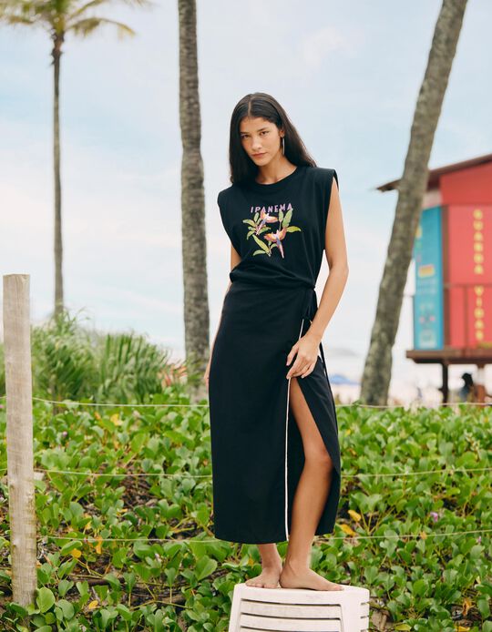 Comprar Online T-shirt Estampada, Mulher, Preto