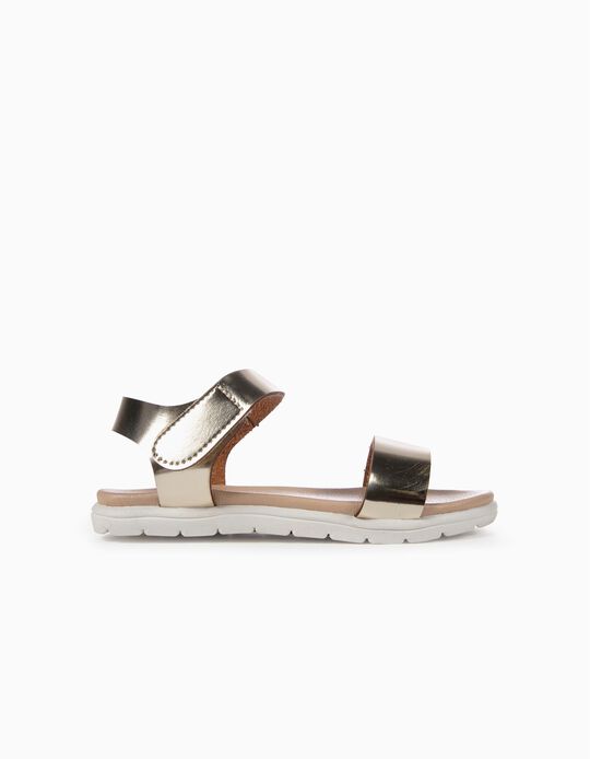 Sand&aacute;lias para Menina, Dourado