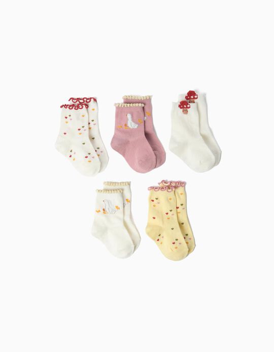Comprar Online Pack 5 Pares De Meias, Menina, Multicolor