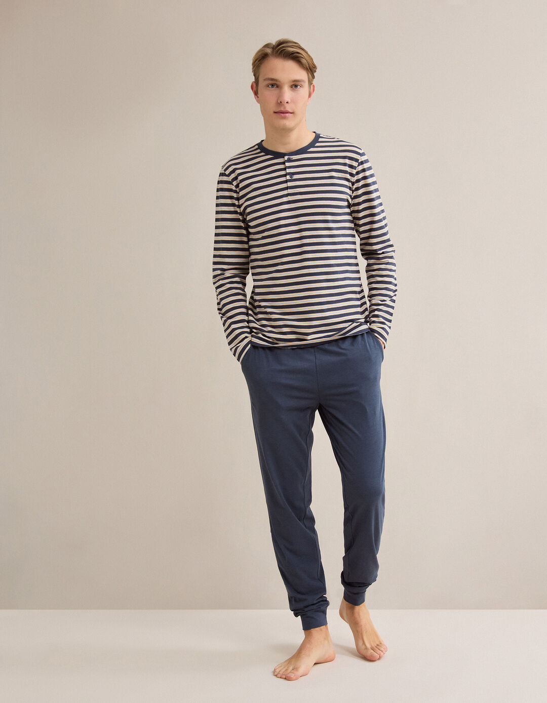 Pijama, Homem, Azul Escuro