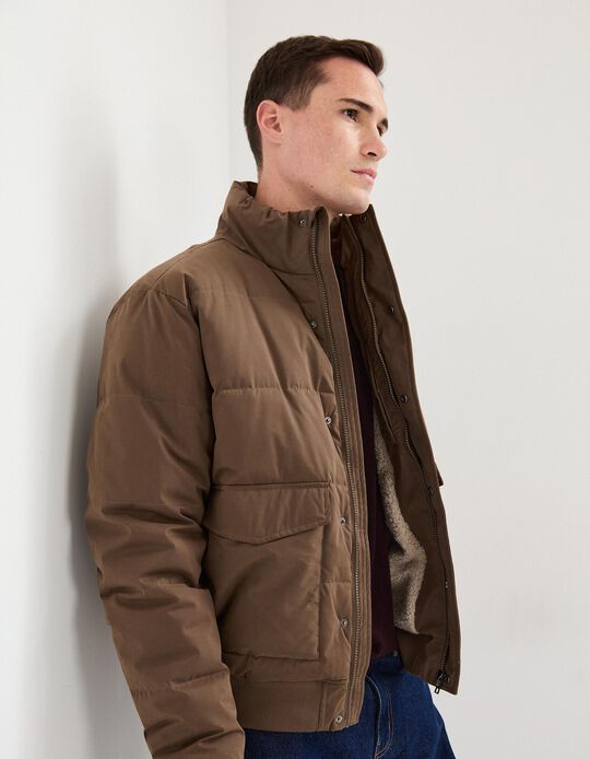 Comprar Online Casaco Acolchoado, Homem, Castanho