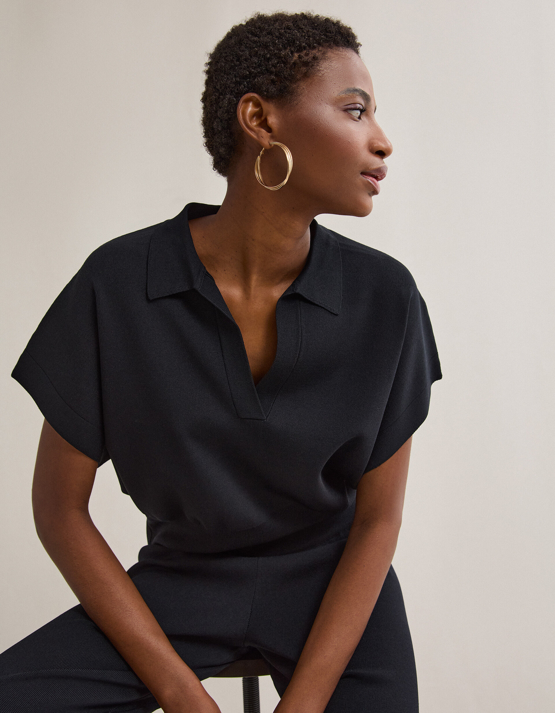 Comprar Online Polo de Malha, Mulher, Preto