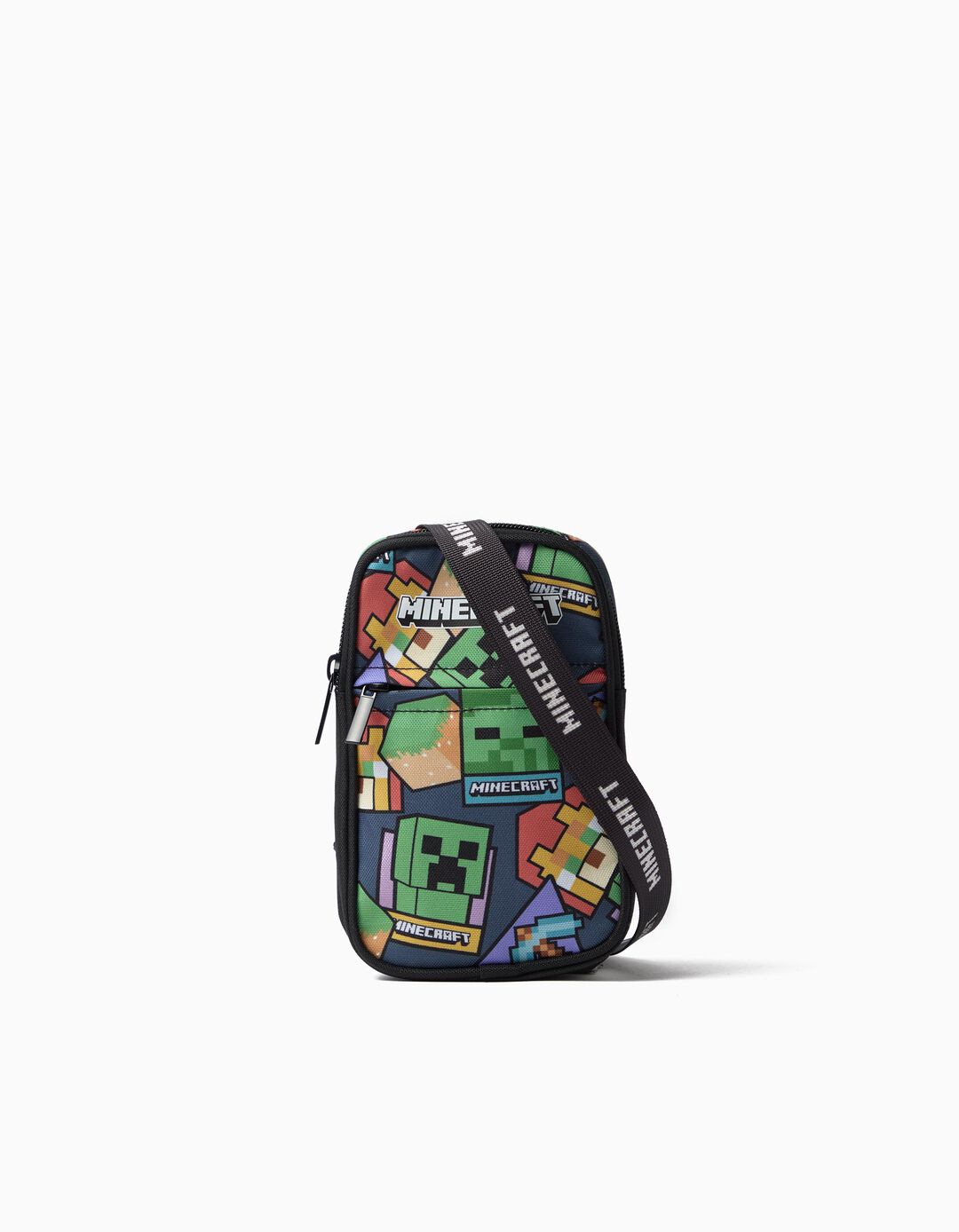 Bolsa De Telem&oacute;vel 'Minecraft', Menino, Preto