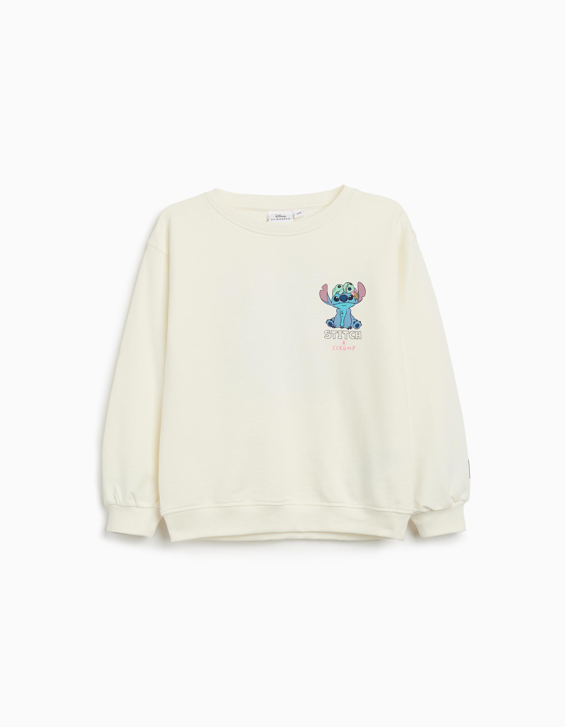 Comprar Online Sweatshirt de Felpa 'Stitch', Menina, Branco