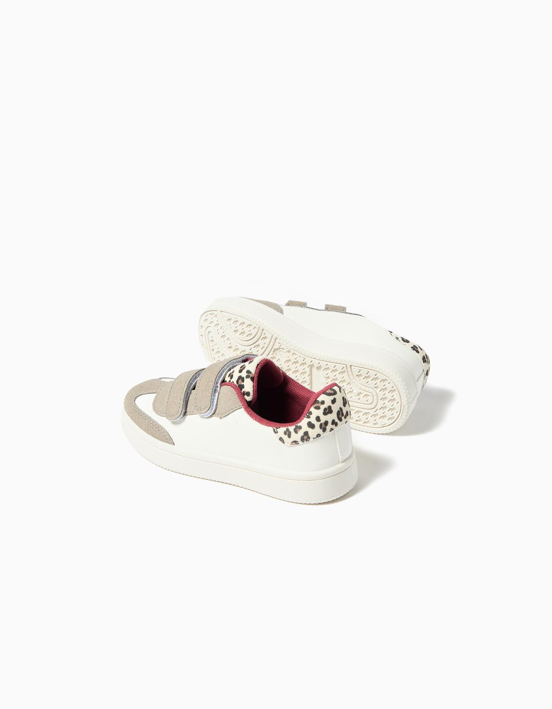 Sapatilhas Animal Print, Menina, Bege Claro 
