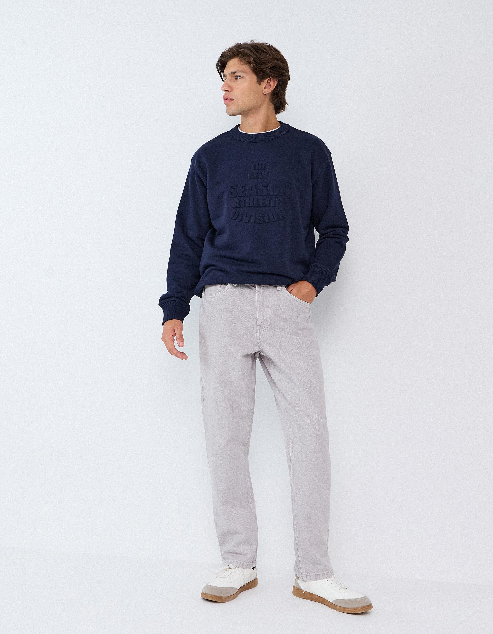 Comprar Online Camisola De Felpa, Homem, Azul Escuro