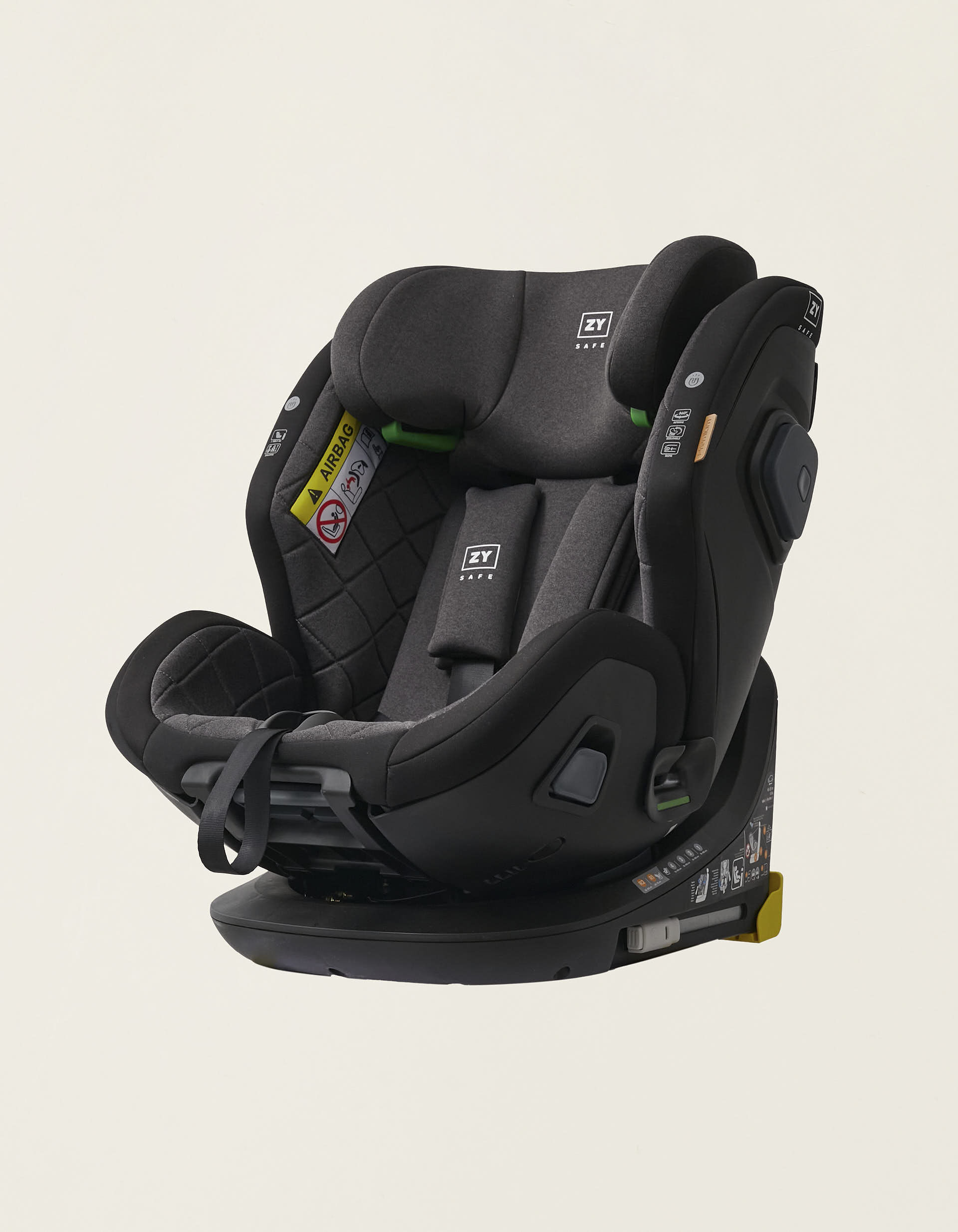 Comprar Online Cadeira Auto I-Size ZY Safe Premium com Isofix (40-150), Preto/Cinza