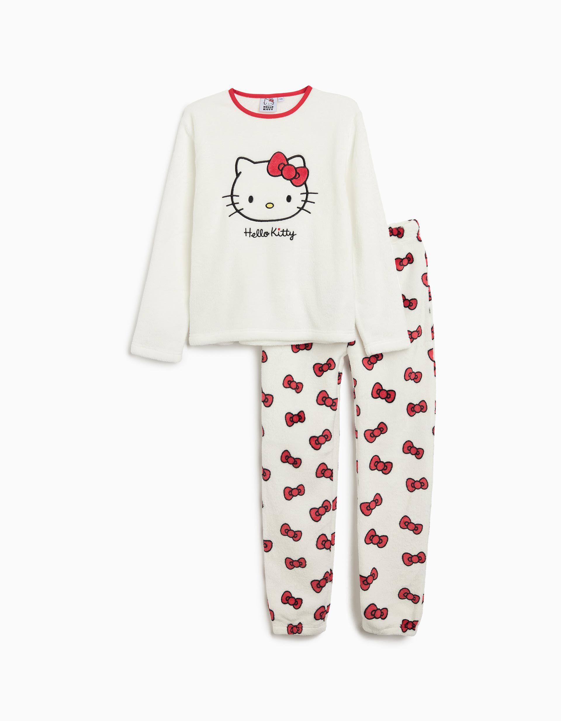 Comprar Online Pijama Polar Aveludado 'Hello Kitty', Menina, Branco