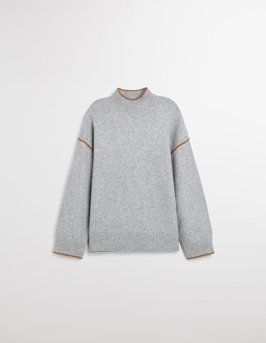 Camisola com Lã, Mulher, Cinzento Claro