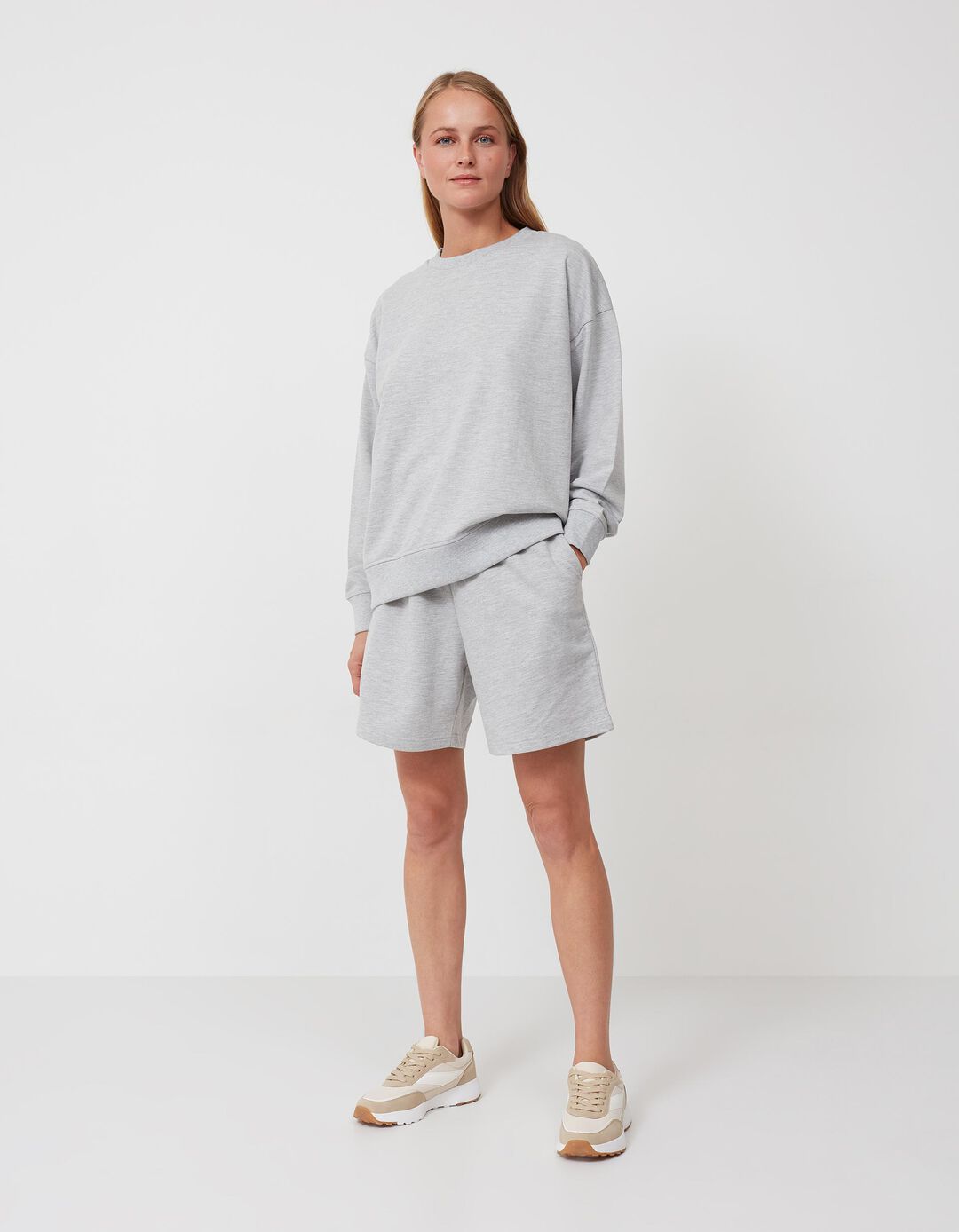 Sweatshirt, Women, Light Grey