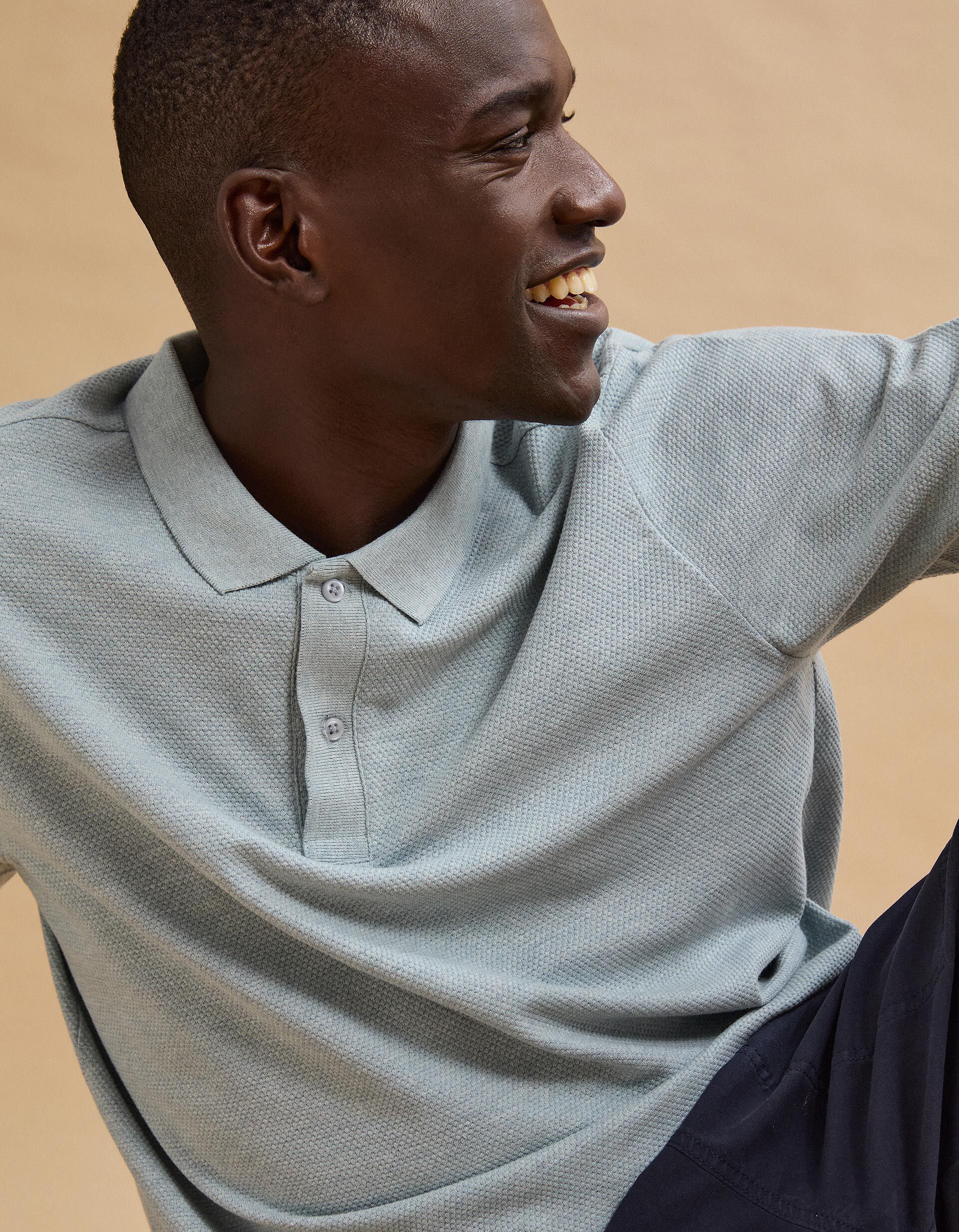 Comprar Online Polo Piquet, Homem, Azul Claro