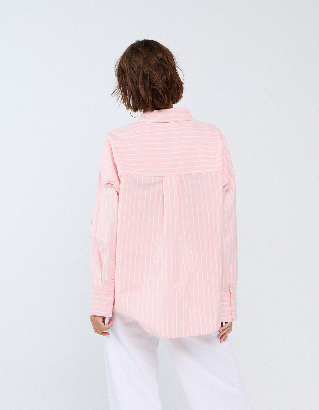 Camisa Oxford, Mulher, Rosa