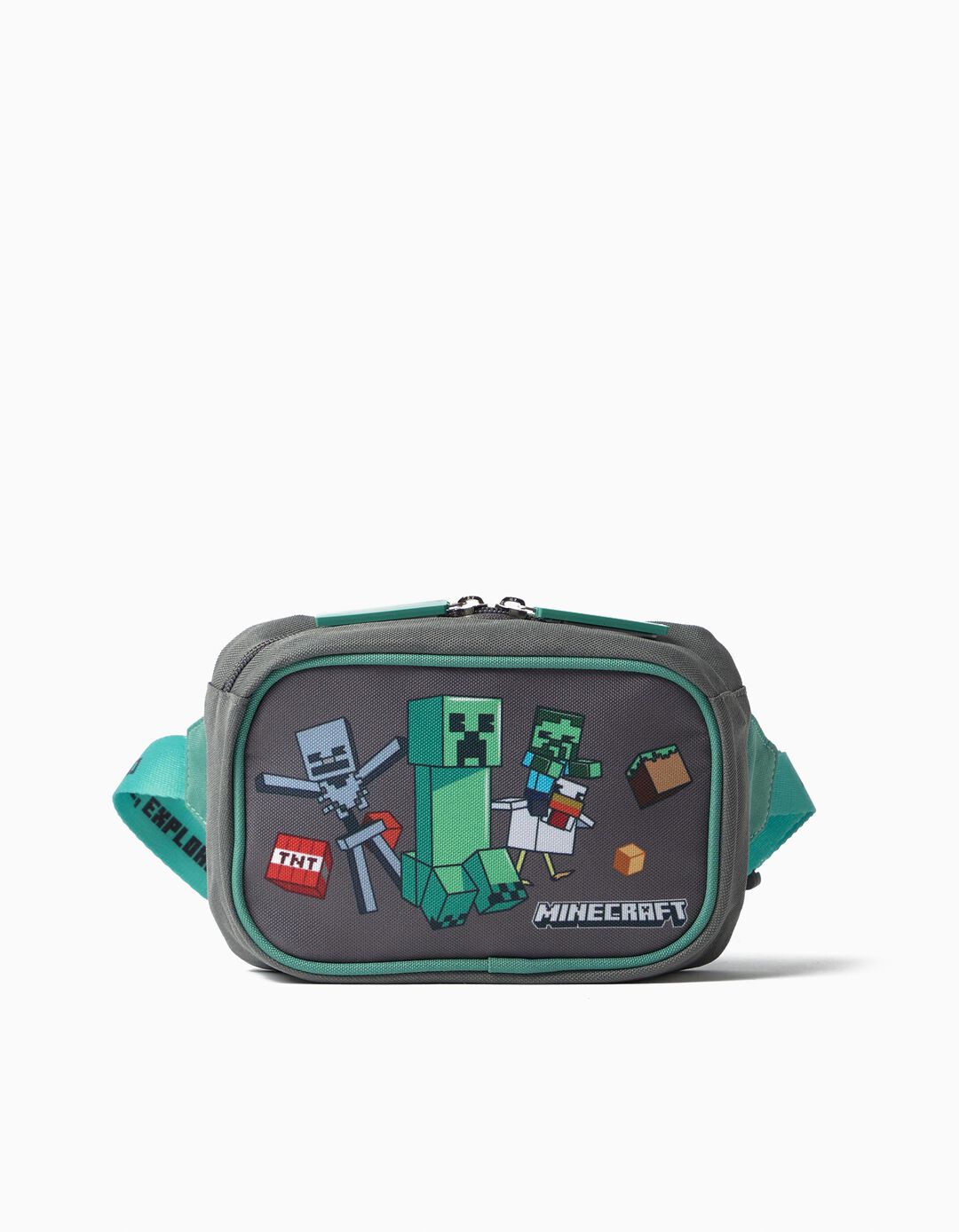 Bolsa De Cintura 'Minecraft', Menino, Cinzento Escuro