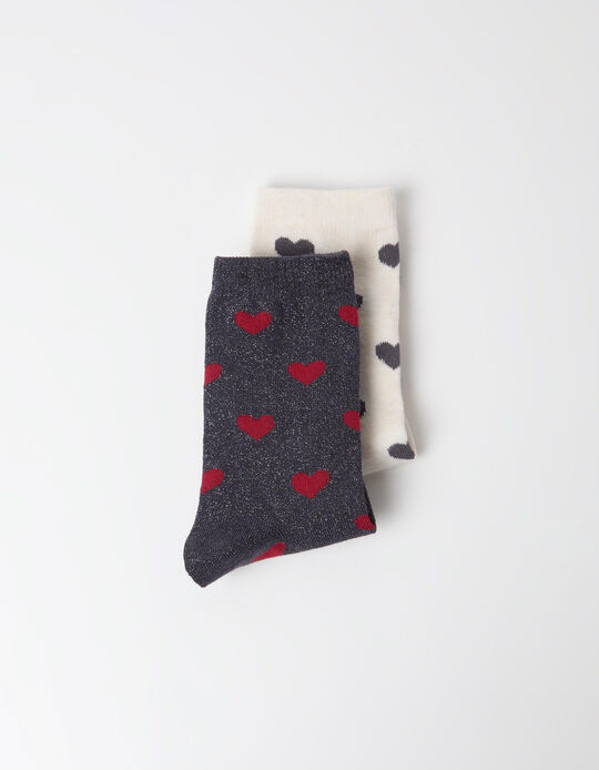 Comprar Online Pack 2 Pares De Meias, Mulher, Azul Escuro