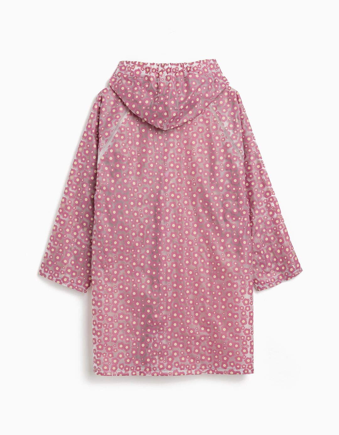 Casaco Impermeável com Capuz, Menina, Rosa