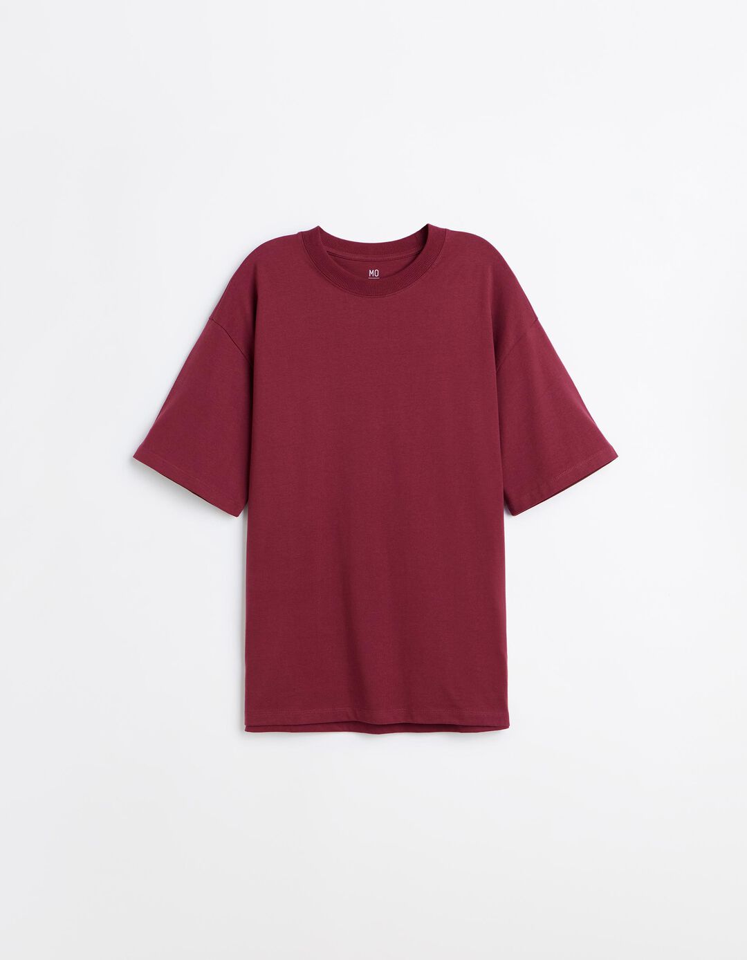 T-shirt 'Loose Fit', Homem, Vermelho Escuro