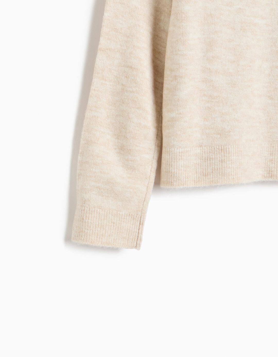 Camisola De Malha, Menina, Bege