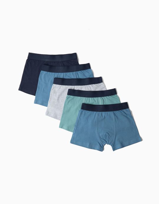 Comprar Online Pack 5 Boxers Lisos, Menino, Multicolor